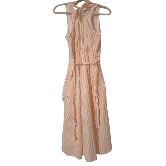 Daniel Cremieux sz 2 striped halter dress 100% cotton - Picture 3 of 9
